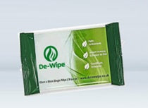 De-Wipe Biodegradable Single XL Wipe - 60cm x 30cm