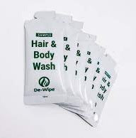 De-Wipe Hair and Body Wash Single Use Sachet 10mg